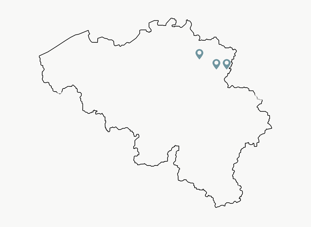 Kaart met locaties van TALim